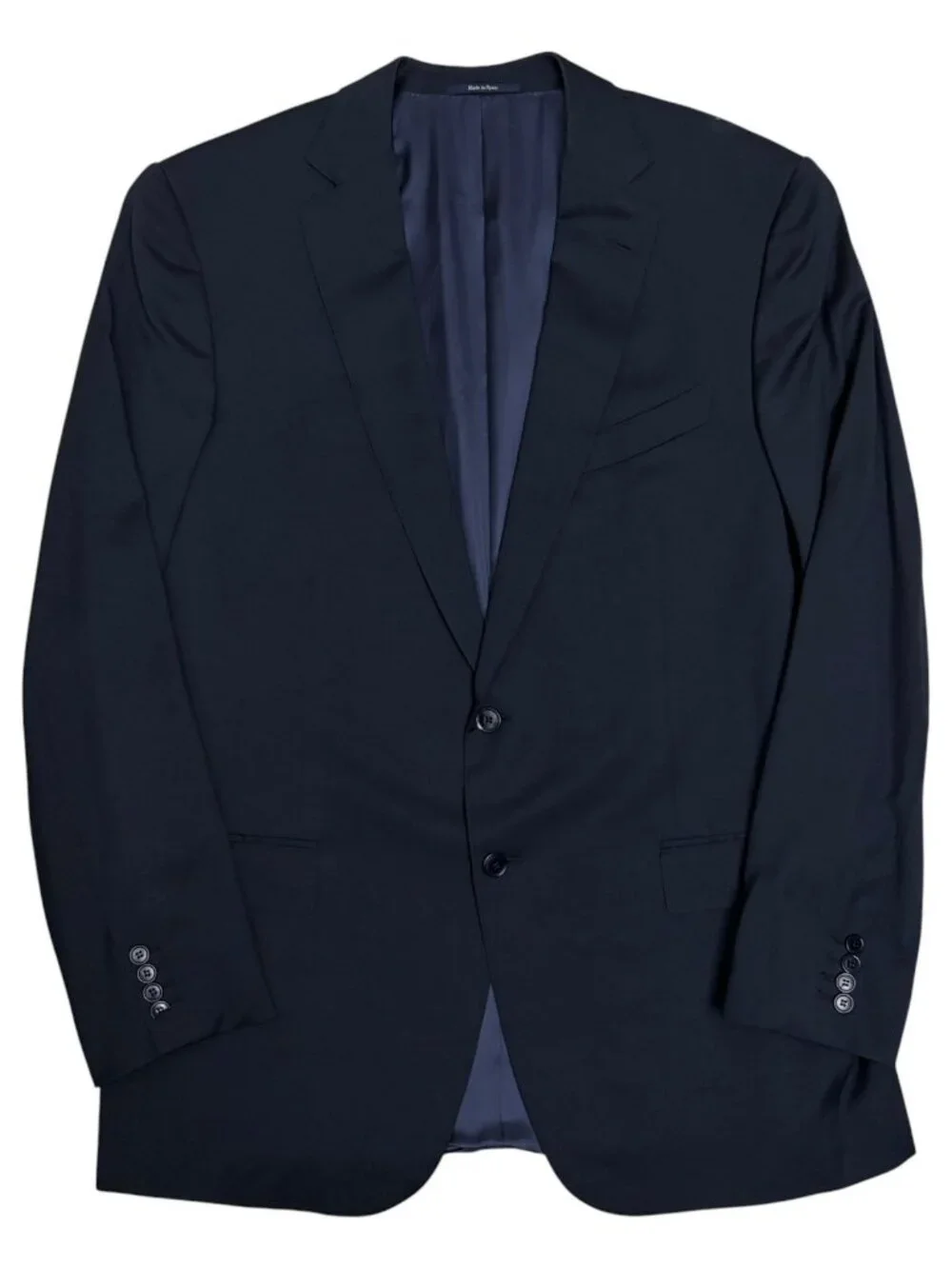 ZEGNA Luxury Designer Blazer Blue Business Casual Formal Jacket Mens 46L